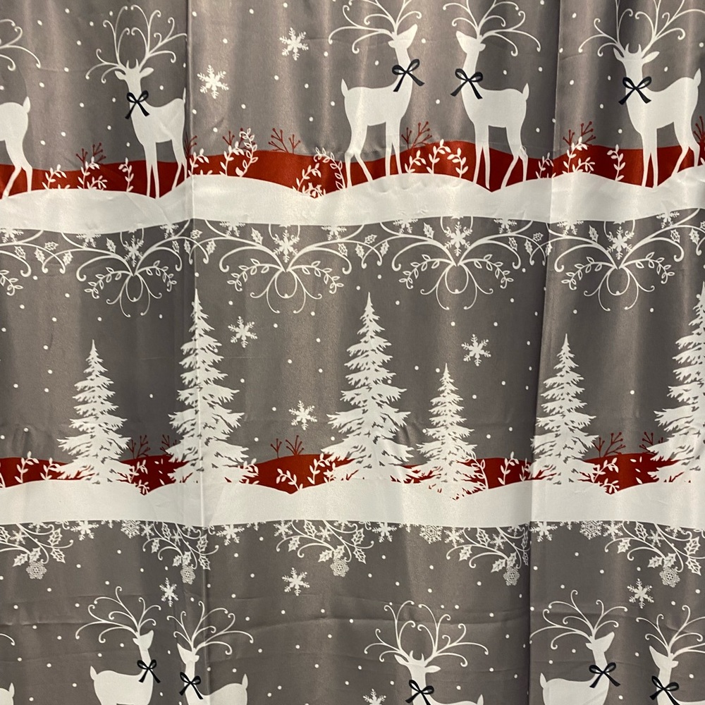 Christmas shower curtain